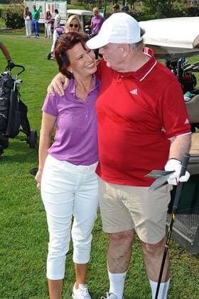 5. Aktion Kinderträume Golf Cup . Margit Tönnies und Ulrich Uli Hoeneß anläßlich des 5. Aktion Kinderträume Golf Cup am 09.09.2016 in St. Leon-Rot.