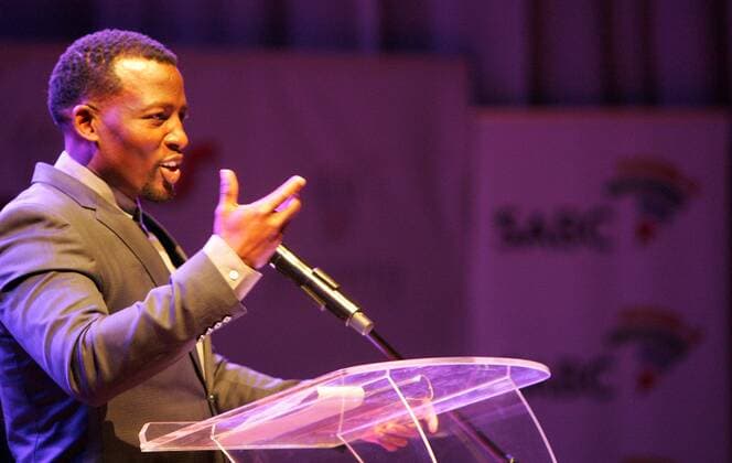 Moshito Music Conference and Exhibition at SABC JOHANNESBURG, SOUTH AFRICA ? SEPTEMBER 08: Actor Tony Kgoroge speaks during the Moshito Music Conference and Exhibition at the SABC on September 08, 2016 in Johannesburg, South Africa. Speaking during the conference, SABC COO Hlaudi Motsoeneng promised to do root out corruption at the corporation. ( Gallo00060961