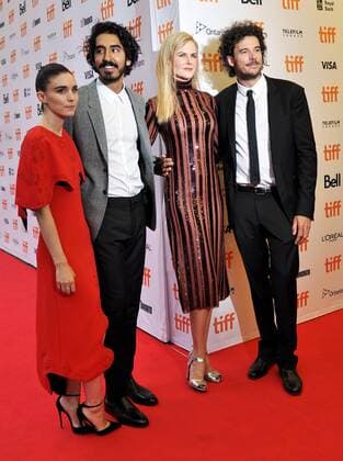 (L-R) Rooney Mara, Dev Patel, Nicole Kidman and director Garth Davis arrive at the premiere of Lion at the Princess of Wales Theatre during the Toronto International Film Festival in Toronto, Canada on September 10, 2016.  TOR2016091023 CHRISTINExCHEW