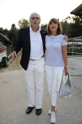 Günther Maria Halmer mit Ehefrau Claudia Tabaluga Golf Cup Charitygolf Abendgala Stall Greinwaldhof Tutzing 10. September 2016
