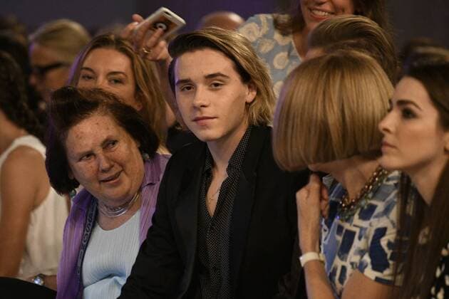 . 11 09 2016. New York , United States. Brooklyn Beckham in the front row at Victoria Beckham s show at New York Fashion Week.  xi-Imagesx IIM-13417-0011