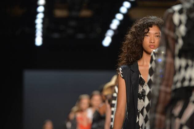 A model walks on the runway at the Tome show during New York Fashion Week: The Shows at The Dock, Skylight at Moynihan Station in New York City on September 11, 2016.  NYP201611010034 ANDREAxHANKS