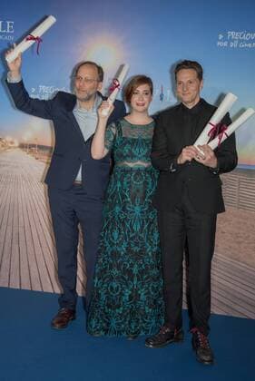Festival du Cinema Americain in Deauville - Preisverleihung 211347 Arnal-Bar Starface 2016-09-10 Deauville France 42nd Deauville American Film Festival. Remise de prix. Photocall. Solondz Todd; Ross, Matt; Sachs, Ira  Copyright: xArnal-Barx STAR_211347_015