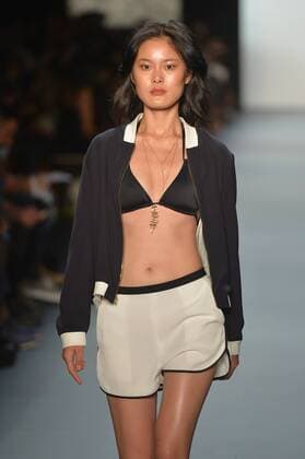 A model walks on the runway at the Artistix show during New York Fashion Week: The Shows at The Dock, Skylight at Moynihan Station in New York City on September 12, 2016.  NYP201612020004 ANDREAxHANKS