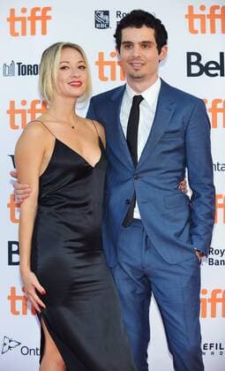 Director Damien Chazelle (R) and Jasmine McGlade arrive at the Toronto International Film Festival premiere of La La Land at the Princess of Wales Theatre in Toronto, Canada on September 12, 2016.  TOR2016091214 CHRISTINExCHEW