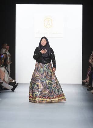 New York Fashion Week - Anniesa Hasibuan Designer Anniesa Hasibuan walks runway for Anniesa Hasibuan collection during New York Fashion week at Moynihan station  LevxRadin