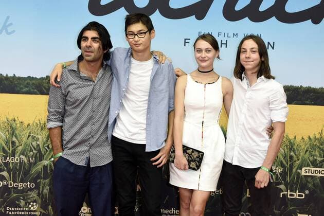 Fatih Akin, Anand Batbileg, Nicole Mercedes Müller und Tristan Göbel bei der Filmpremiere Tschick im Kino International. Berlin, 12.09.2016 Foto:xFredericx xFuturexImage