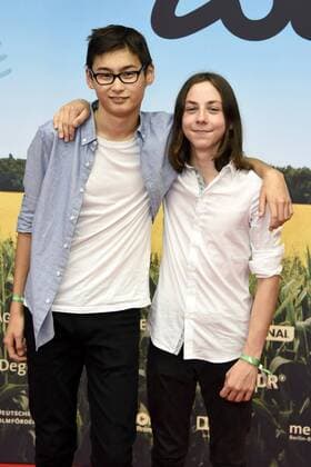 Anand Batbileg und Tristan Göbel bei der Filmpremiere Tschick im Kino International. Berlin, 12.09.2016 Foto:xFredericx xFuturexImage