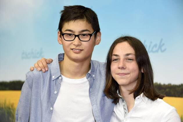 Anand Batbileg und Tristan Göbel bei der Filmpremiere Tschick im Kino International. Berlin, 12.09.2016 Foto:xFredericx xFuturexImage