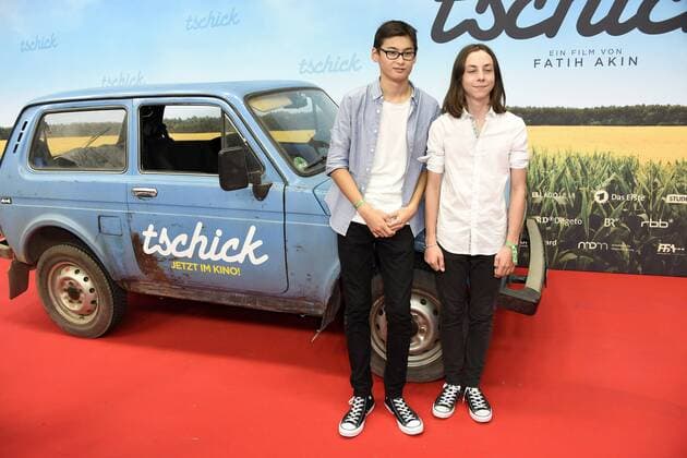 Anand Batbileg und Tristan Göbel bei der Filmpremiere Tschick im Kino International. Berlin, 12.09.2016 Foto:xFredericx xFuturexImage