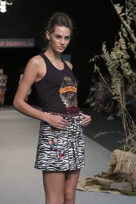 September 12, 2016 - Madrid, Spain - Highly Preppy parade in the fashion week TRESemmoÂ© MFSHOW WOMEN held at the Museum of Costume in Madrid, on September 12, 2016. Madrid Spain  - ZUMAn230