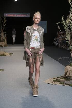 September 12, 2016 - Madrid, Spain - Highly Preppy parade in the fashion week TRESemmoÂ© MFSHOW WOMEN held at the Museum of Costume in Madrid, on September 12, 2016. Madrid Spain  - ZUMAn230