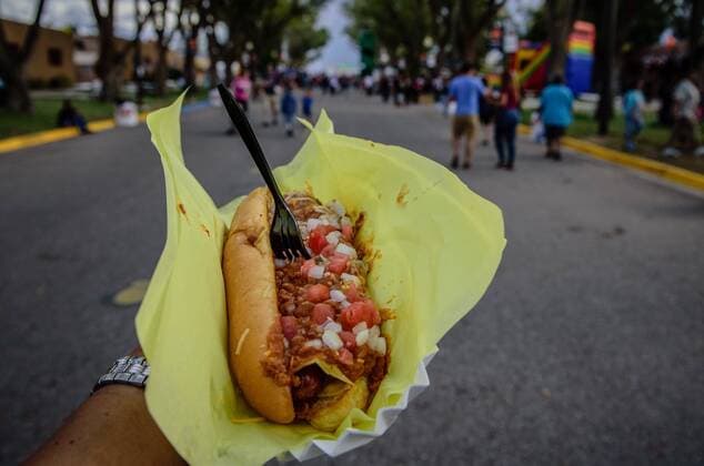 September 12, 2016 - Albuquerque, New Mexico, U.S. - Journal.Gil Stewart is the owner of four concession stand at the New Mexico State Fair. Travel Channel s Food Paradise will be out on Friday to film his deep fried enchilada dog. .Rio Rancho, New Mexico Albuquerque U.S. - ZUMAab1_