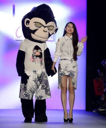Designer Jia Liu walks the runway at the Comme Tu Es fashion show during New York Fashion Week: The Shows at The Dock, Skylight at Moynihan Station in New York City on September 13, 2016.  NYP20160913513 JOHNxANGELILLO