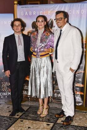 Milan Presentation film Summer on him by Gabriele Muccino Pictured: Brando Pacato Matilda Lutz Gabriele Muccino  Copyright: xRiccardoxGiordanoxFotosickix