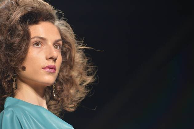 New York Fashion Week - Chiara Boni A model walks on the runway at the Chara Boni La Petite Robe show during New York Fashion Week: The Shows at The Dock, Skylight at Moynihan Station in New York City on September 13, 2016.  NYP201613020017 ANDREAxHANKS
