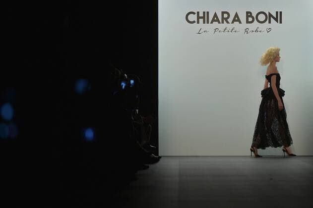 New York Fashion Week - Chiara Boni A model walks on the runway at the Chara Boni La Petite Robe show during New York Fashion Week: The Shows at The Dock, Skylight at Moynihan Station in New York City on September 13, 2016.  NYP201613020030 ANDREAxHANKS