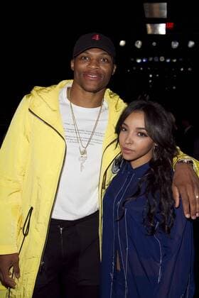 September 12, 2016 - New York, NY, U.S. - NY, NY September 12, 2016 : Tinashe and Russell Westbrook front row at The DKNY Spring Summer 2017 fashion show at The Highline during Fashion week on September 12, 2016 New York U.S. - ZUMAs49_