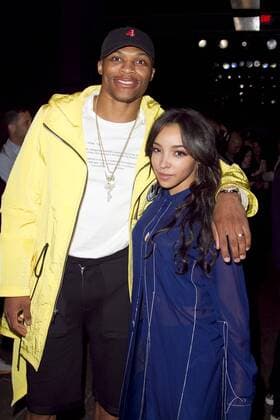 September 12, 2016 - New York, NY, U.S. - NY, NY September 12, 2016 : Tinashe and Russell Westbrook front row at The DKNY Spring Summer 2017 fashion show at The Highline during Fashion week on September 12, 2016 New York U.S. - ZUMAs49_