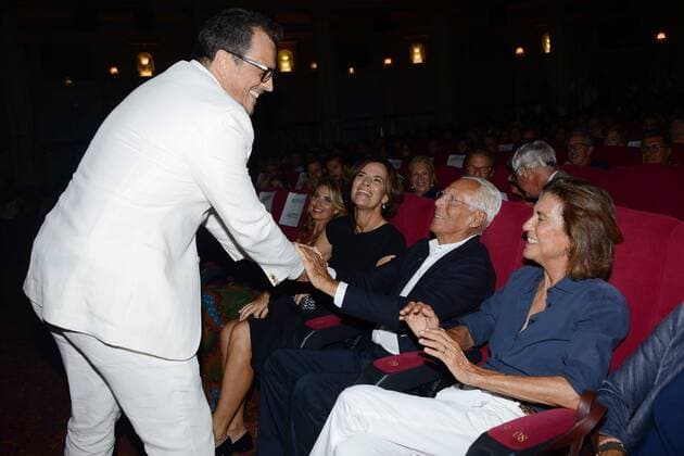 Milan, before the film Summer on him by GabrieleMuccino. pictured: Gabriele Muccino and Giorgio Armani  Copyright: xManuelexMangiarottix