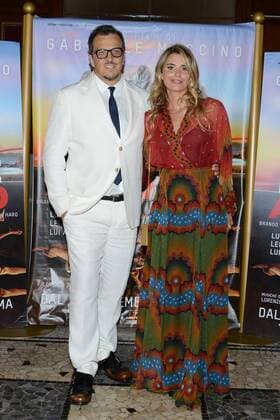 Milan, before the film Summer on him by GabrieleMuccino. pictured: Angelica and Gabriele Muccino  Copyright: xManuelexMangiarottix