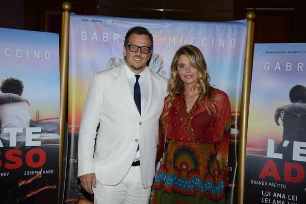 Milan, before the film Summer on him by GabrieleMuccino. pictured: Angelica and Gabriele Muccino  Copyright: xManuelexMangiarottix
