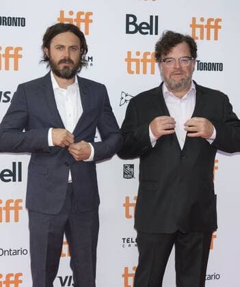 (160914) -- TORONTO, Sept. 13, 2016 -- Actor Casey Affleck (L) and director Kenneth Lonergan pose for photos before the international premiere of the film Manchester by the Sea at the Princess of Wales Theater during the 41st Toronto International Film Festival in Toronto, Canada, Sept. 13, 2016. ) (lrz) CANADA-TORONTO-FILM FESTIVAL- MANCHESTER BY THE SEA ZouxZheng 