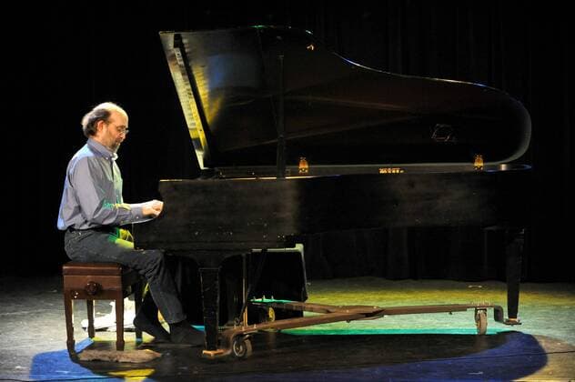 Feb 24, 2009 - Carrboro, North Carolina, USA - Musician GEORGE WINSTON performs live to a sold out audience as his 2009 makes a stop at The Arts Center located in North Carolina. - ZUMAm78_
