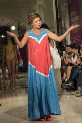 Spanish designer Aghata Ruiz de la Prada greets the public after presenting her collection in the New York Fashion Week, in New York, United States, 13 September 2016. Aghata Ruiz de la Prada fashion show !ACHTUNG: NUR REDAKTIONELLE NUTZUNG!  GRA008 20160914-636094546334140755