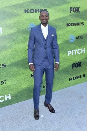 Mo McRae bei der Premiere der FOX TV-Serie Pitch auf dem West LA Little League Field. Los Angeles, 13.09.2016 Foto:xD.xStarbuckx xFuturexImage