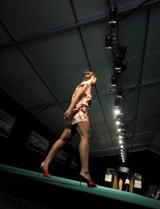 A model takes the catwalk with a creation of the summer spring 2017 collection of the label Couchel during the TRESemme Mfshow Woman held at the Museo del Traje (costume museum) in Madrid, Spain, on 14 September 2016. Couchel fashion show at TRESemmE Mfshow Woman !ACHTUNG: NUR REDAKTIONELLE NUTZUNG!  20160914-636094819283167723