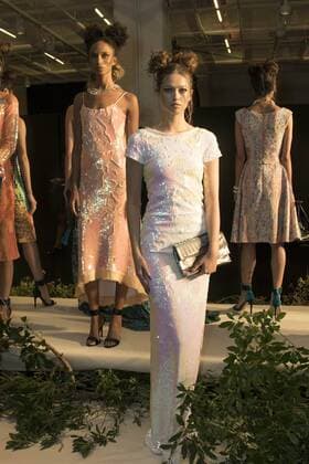 Models present creations of the collection of the mexican designer Cesar Galindo, in New York, US, on 14 September 2016. Fashion show of the designer Cesar Galindo !ACHTUNG: NUR REDAKTIONELLE NUTZUNG!  NUE01 20160915-636095164567944326