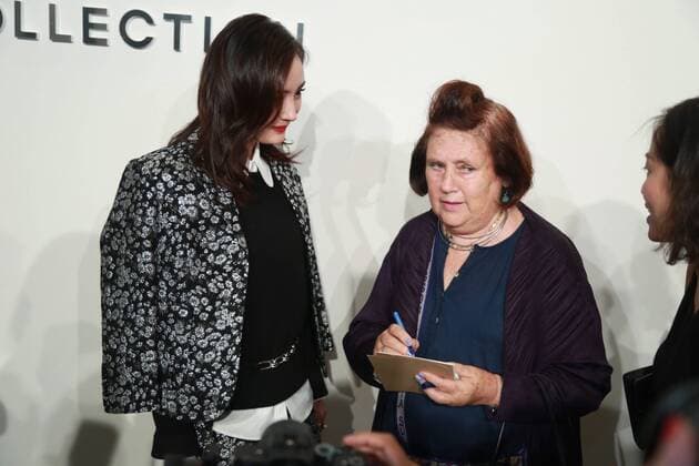Chinese actress Yang Mi, left, and British fashion critic Suzy Menkes attend the Michael Kors fashion show during the New York Fashion Week Spring Summer 2017 in New York, USA, 14 September 2016. Yang Mi glams up Michael Kors show at New York fashion week  pbu504371_16