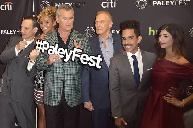 Ted Raimi, Michelle Hurd, Bruce Campbell, Lee Majors, Ray Santiago und Dana DeLorenzo beim Screening der TV-Serie Ash vs. Evil Dead bei den 10. PaleyFest Herbst TV Previews im Paley Center for Media. Beverly Hills, 14.09.2016 Foto:xD.xStarbuckx xFuturexImage