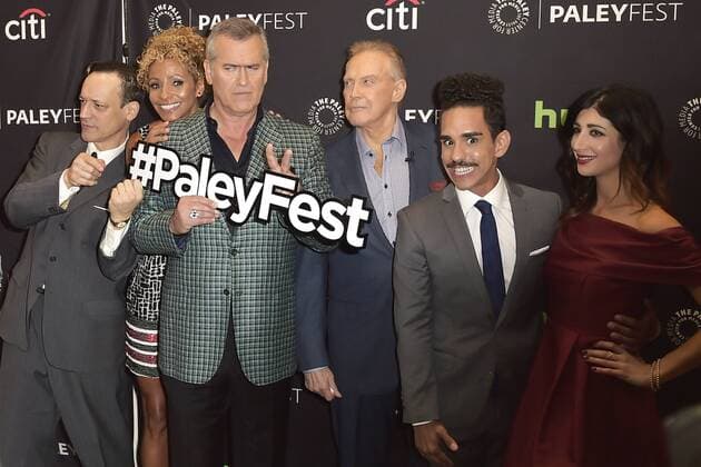 Ted Raimi, Michelle Hurd, Bruce Campbell, Lee Majors, Ray Santiago und Dana DeLorenzo beim Screening der TV-Serie Ash vs. Evil Dead bei den 10. PaleyFest Herbst TV Previews im Paley Center for Media. Beverly Hills, 14.09.2016 Foto:xD.xStarbuckx xFuturexImage