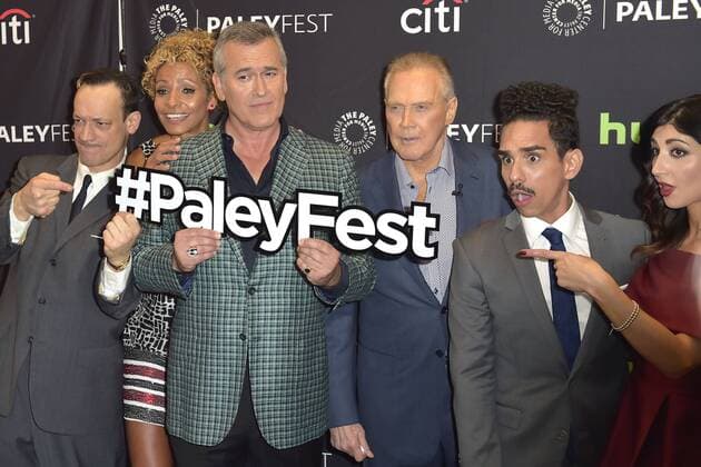 Ted Raimi, Michelle Hurd, Bruce Campbell, Lee Majors, Ray Santiago und Dana DeLorenzo beim Screening der TV-Serie Ash vs. Evil Dead bei den 10. PaleyFest Herbst TV Previews im Paley Center for Media. Beverly Hills, 14.09.2016 Foto:xD.xStarbuckx xFuturexImage