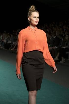 September 14, 2016 - Madrid, Madrid, Spain - A model walks the runway at the Elena Miro fashion show during the MFSHOW Women on September 14, 2016 in Madrid, Spain. Madrid Spain  - ZUMAn230
