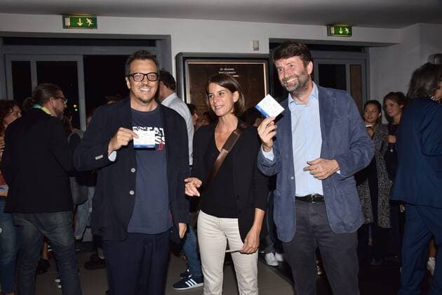 Rome, Adriano Cinema Wave in the Film Room The Summer Addosso, Pictured: Gabriele Muccino Michela di Biase Dario Franceschini  Copyright: xVincenzoxLandix