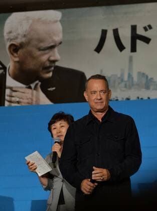 Actor Tom Hanks attends the Japan Premiere for the film Sully in Tokyo, Japan on September 15, 2016. This film will open on September 24 in Japan.  TKP2016091504 KEIZOxMORI