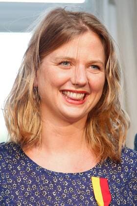 Preisverleihung Merites Wallons in Namur Plate-forme d aide aux refugies spokeswoman, Elodie Francart pictured during the award ceremony for the sixth edition of the Merites Wallons by the Walloon Government at the Elysette, in Jambes, Namur, Thursday 15 September 2016.  BRUNOxFAHY 04932345