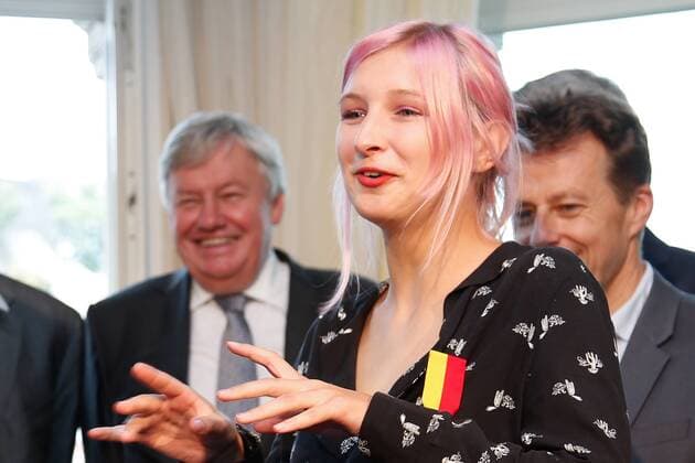 Preisverleihung Merites Wallons in Namur Singer Alice on the Roof aka Alice Dutoit receives the title of officer of the Walloon Merits in the culture category during the award ceremony for the sixth edition of the Merites Wallons by the Walloon Government at the Elysette, in Jambes, Namur, Thursday 15 September 2016.  BRUNOxFAHY 04932394