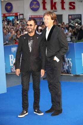 . 15 09 2016. London, United Kingdom. Sir Paul McCartney and Ringo Starr arriving at The Beatles Eight Days A Week: The Touring Years world premiere in London.  xStephenxLockx xi-Imagesx IIM-13452-0028