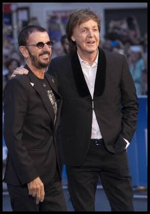 . 15 09 2016. London, United Kingdom. Ringo Starr and Sir Paul McCartney arriving at The Beatles Eight Days A Week, The Touring Years world premiere in London.  xStephenxLockx xi-Imagesx IIM-13452-0037