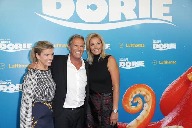 Anke Engelke, Christian Tramitz und Franziska van Almsick bei der Findet Dorie Kino Premiere am 15.09.2016 in Berlin Findet Dorie Kinopremiere in Berlin, 2016 