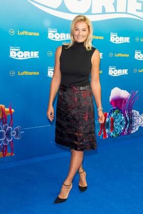Franziska van Almsick - Deutschlandpremiere von FINDET DORIE im Zoo Palast in Berlin am 15.09.2016. Deutschlandpremiere FINDET DORIE