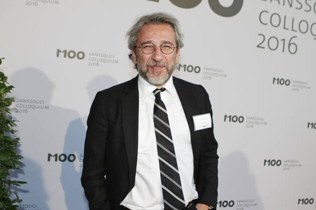 Presentation of the M100 Media Prize in Potsdam Can Dundar is a Turkish journalist, documentary maker and author. Working as a TV presenter columnist and former editor of Cumhuriyet, was in 2015 charged with espionage. Can Dundar after the award of the M100 Media Prize in the Orangery Palace in Potsdam.  SimonexKuhlmey