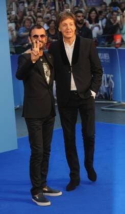September 15, 2016 - England, United Kingdom - Sir Paul McCartney and Ringo Starr attend the World Premiere of The Beatles: Eight Days A Week - The Touring Years at Odeon Leciester Square. United Kingdom - ZUMAs147