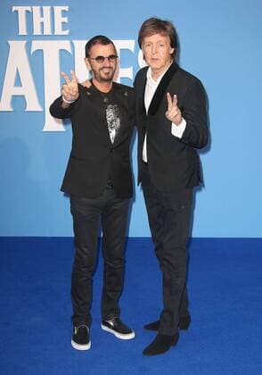 Ringo Starr und Paul McCartney bei der The Beatles: Eight Days a Week - The Touring Years Film Premiere am 15.09.2016 in London The Beatles: Eight Days a Week - The Touring Years World Premiere in London, 2016 