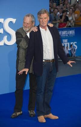 The Beatles: Eight Days A Week - The Touring Years World Premiere London, UK. Terry Gilliam and Michael Palin at the World premiere of The Beatles: Eight Days A Week - The Touring Years at Odeon Leicester Square on September 15, 2016 in London, England. LMK386-61058-160916 