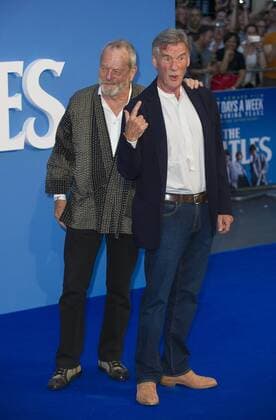 The Beatles: Eight Days A Week - The Touring Years World Premiere London, UK. Terry Gilliam and Michael Palin at the World premiere of The Beatles: Eight Days A Week - The Touring Years at Odeon Leicester Square on September 15, 2016 in London, England. LMK386-61058-160916 